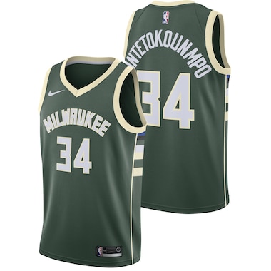 Milwaukee Bucks Nike Icon Swingman Maglia NBA - Giannis Antetokounmpo - Uomo