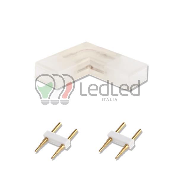 Immagine Connettore L per Strisce Led 5050 220v Trasparente