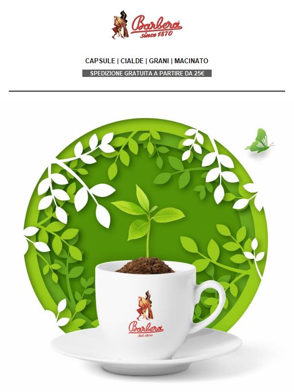 Da oggi anche le capsule sono compostabili 🍃 Approfitta dell'offerta e regalati un piacere che fa bene a te e al pianeta