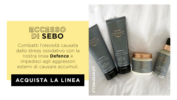 Combatti l'oleosita' con la Linea Defence