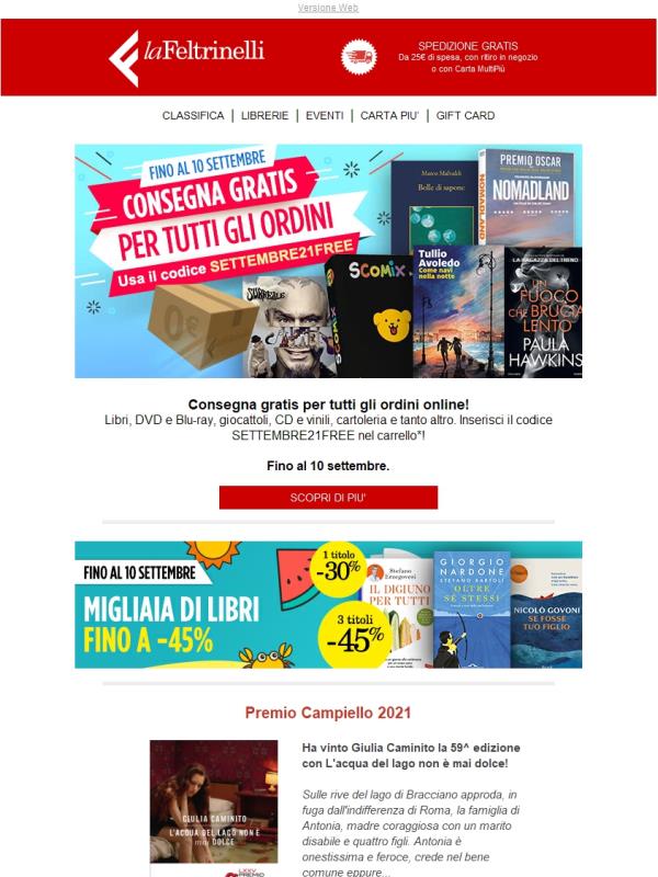 Consegna gratis e migliaia di Libri fino al -45% online!