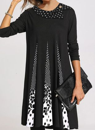 Shift Casual Long Sleeve Dres...