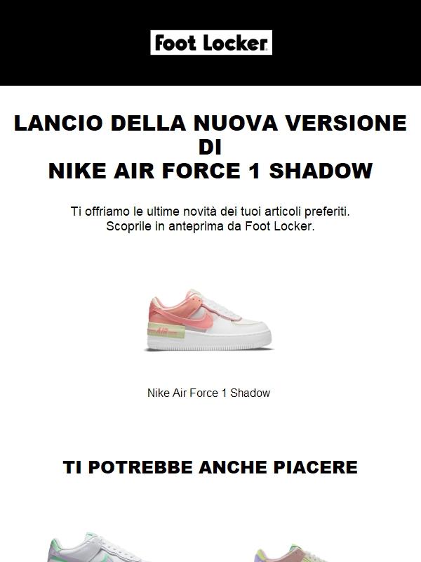Foot Locker: Appena arrivate: Nike Air Force 1 Shadow in nuovi colori!💥 |  Jekoo
