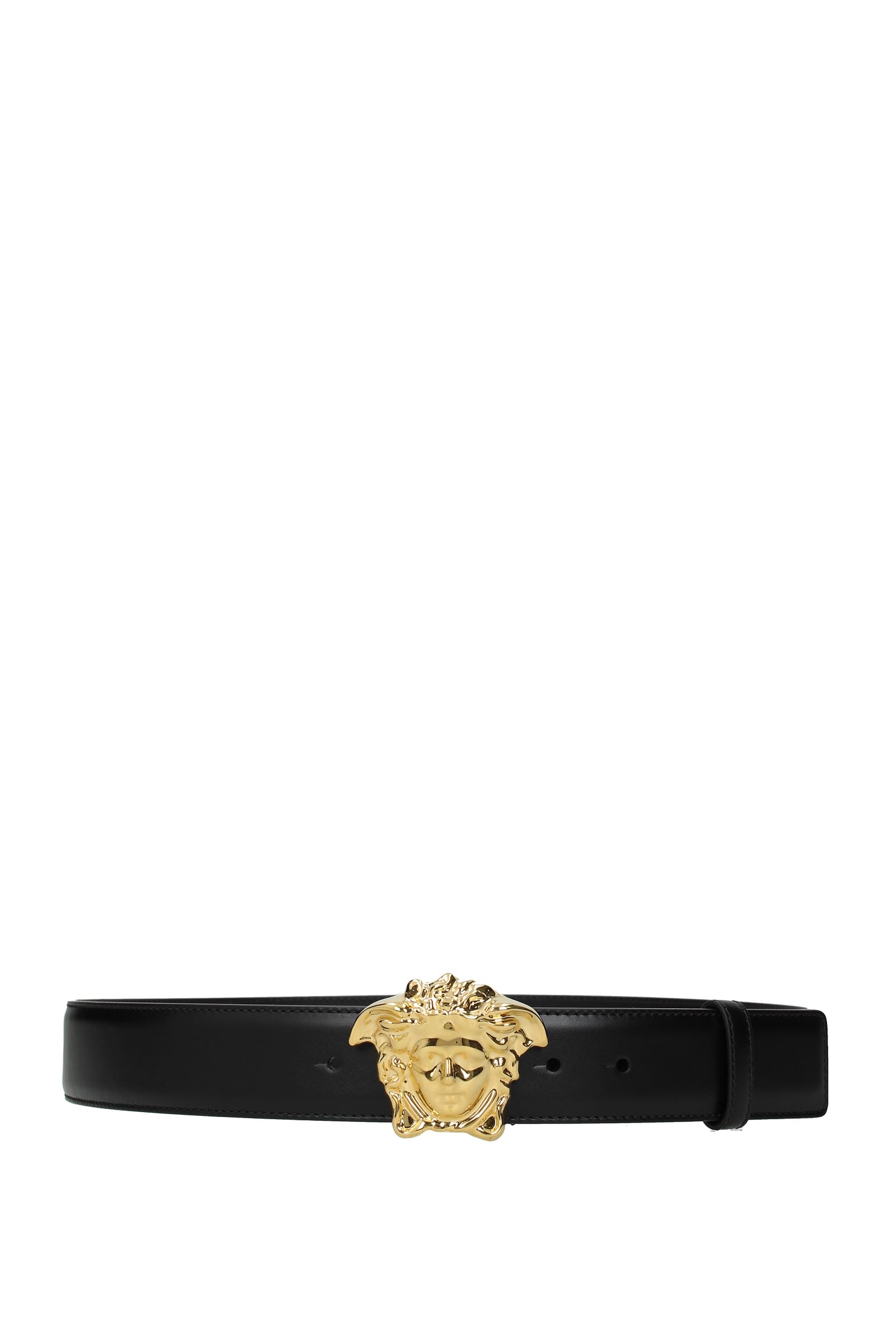 Versace Regular belts Men Leather Black