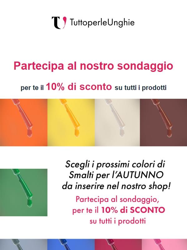 Scegli i PROSSIMI colori per l'AUTUNNO - BUONO SCONTO DEL 10%