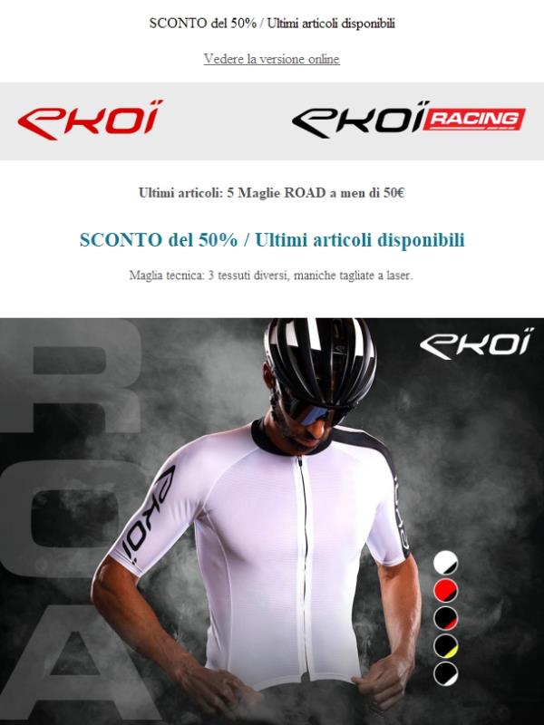 Ultimi articoli: 5 Maglie ROAD a men di 50€