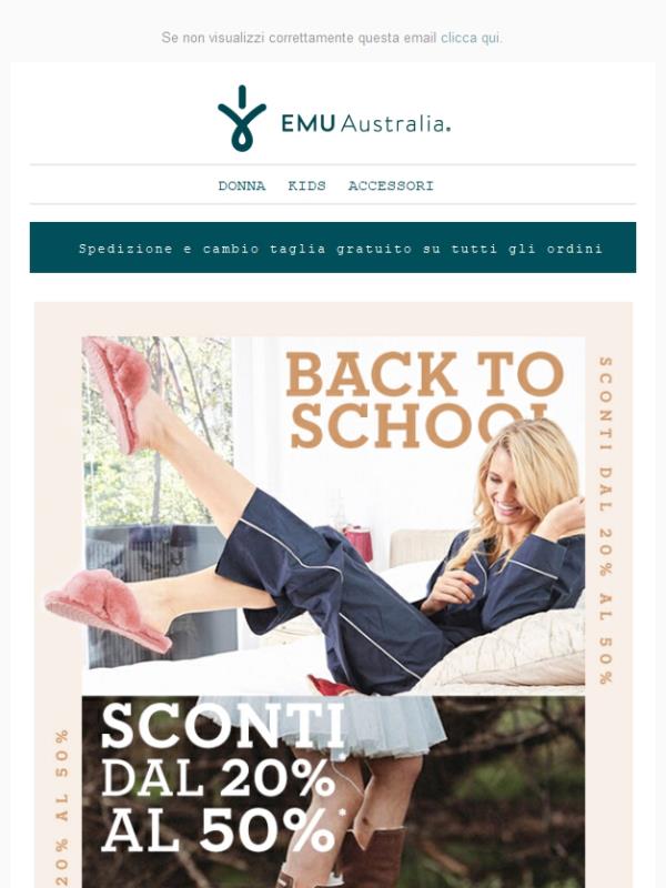 ⏰ Back to school: dal 20% al 50% di sconto!