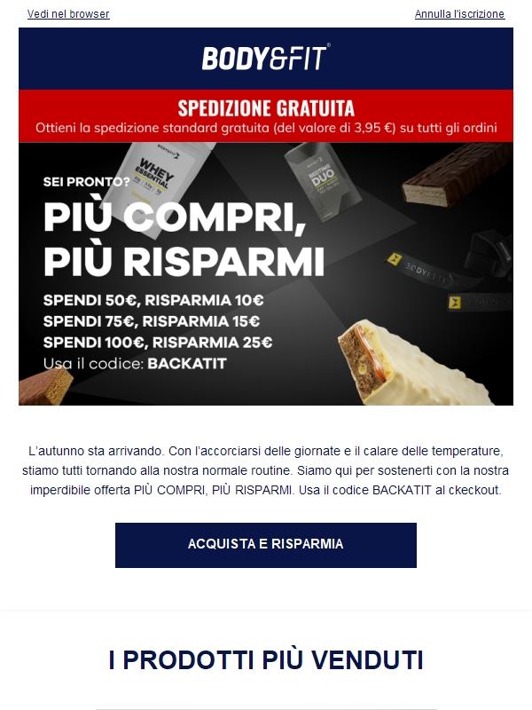 Risparmia fino a 25€ | Con il codice: BACKATIT