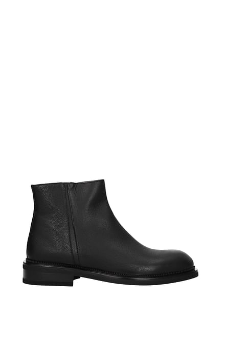 Testoni Ankle Boot Men Leather Black