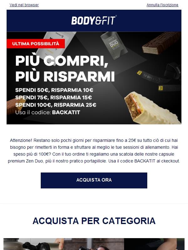 ULTIMA POSSIBILITÀ | Risparmia fino a 25€