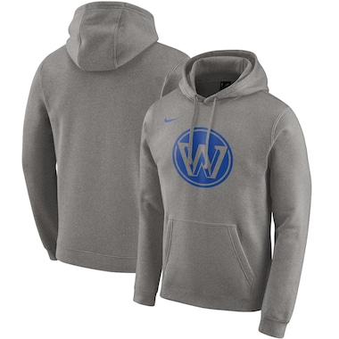 Golden State Warriors Nike City Edition Felpa con cappuccio in pile con stemma