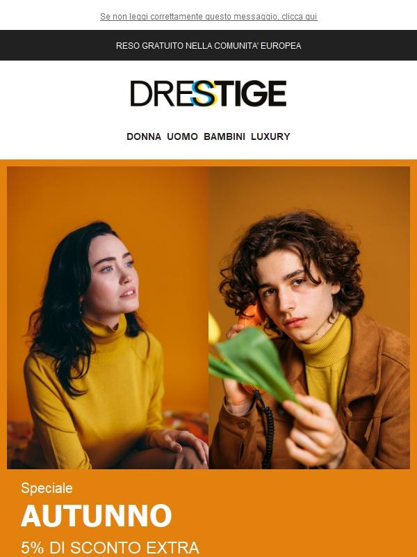 Imperdibile! 5% Extra 🍂 Speciale Autunno 🍂