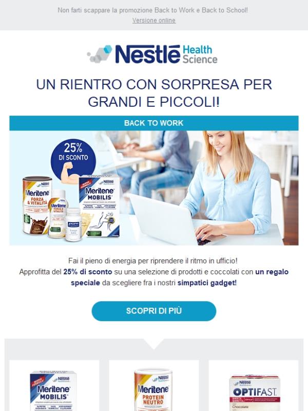 Il 25% di sconto ti sta ancora aspettando!