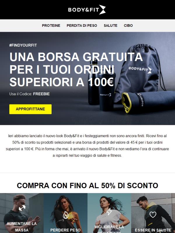 Non perderti al 50% di sconto & il tuo regalo omaggio
