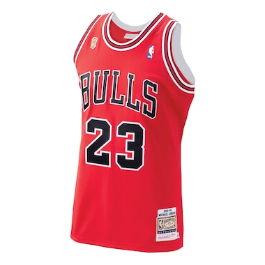 Chicago Bulls Michael Jordan 1995 Home Authentic Jersey di Mitchell & Ness - Uomo