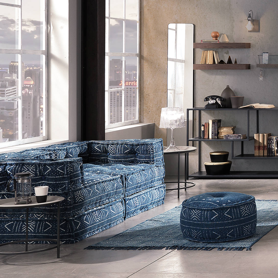 Oreste Luchetta: complementi di arredo, divani componibili, pouf