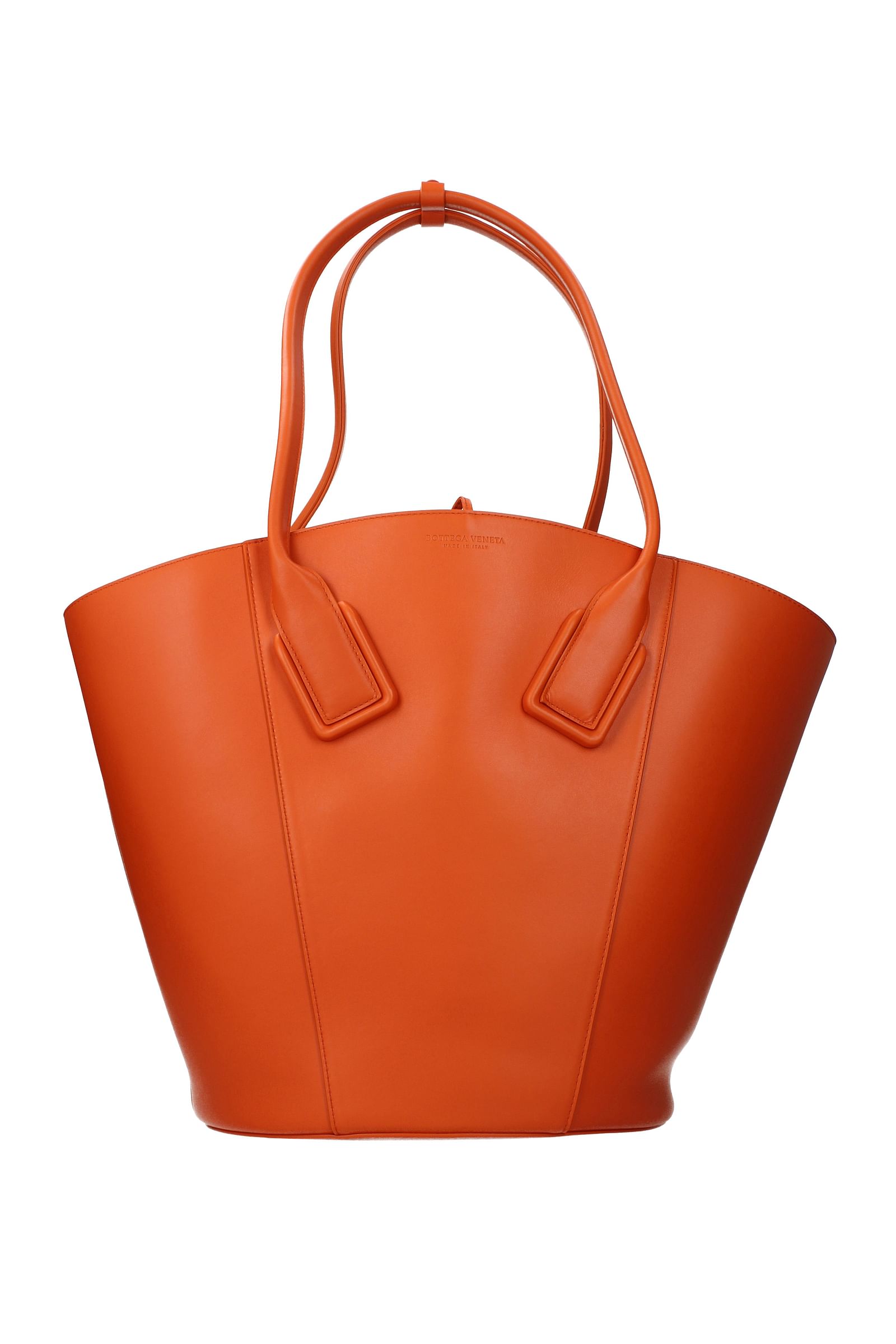 Bottega Veneta Shoulder bags french Women Leather Orange Lobster