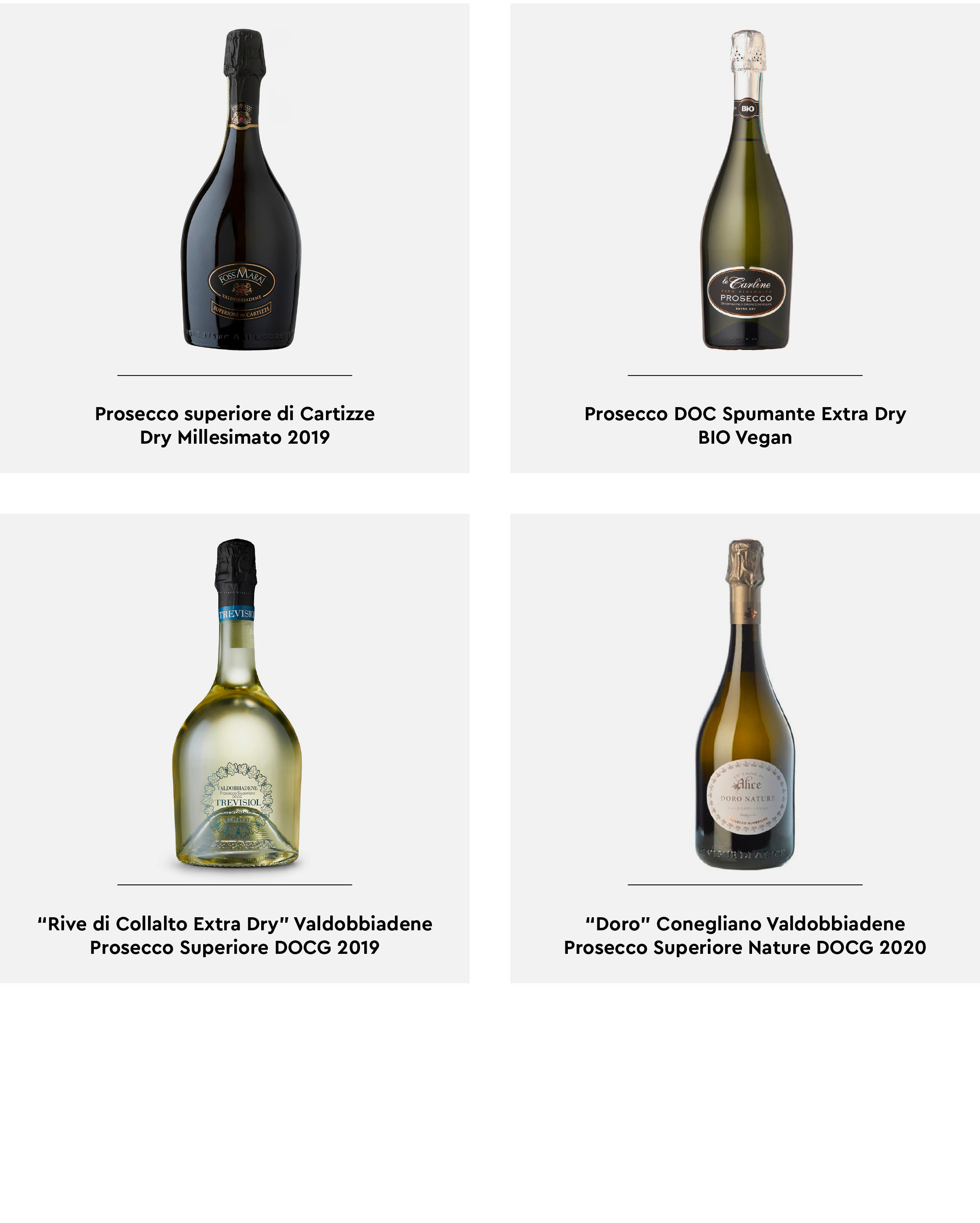 Selezione Prosecco - le migliori bollicine italiane ideali per aperitivi