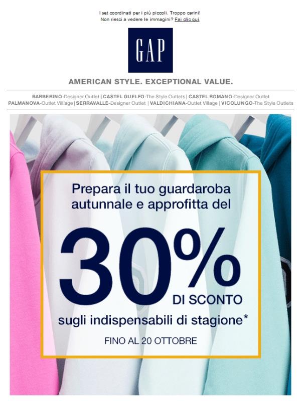 Approfitta del 30% di sconto sui must-have di stagione!