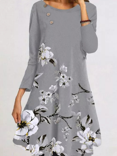     Sweet Loosen Floral Dress...