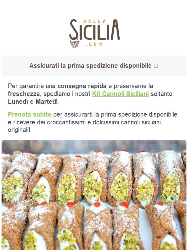 ⏰ Assicurati la spedizione di Lunedì mattina per i Cannoli Siciliani ⏰ [SCONTO 23%]