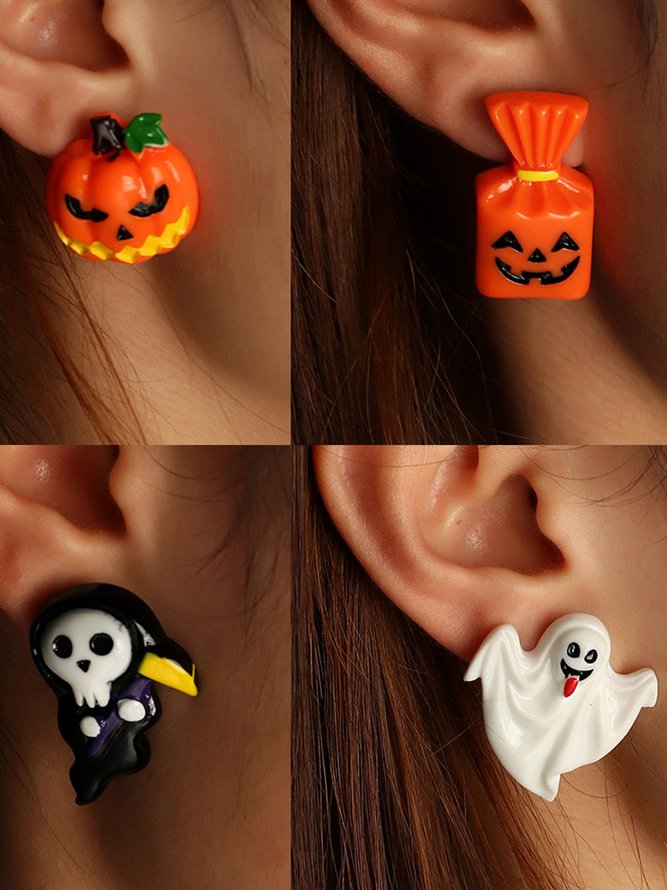 Personalized Halloween Earrin...