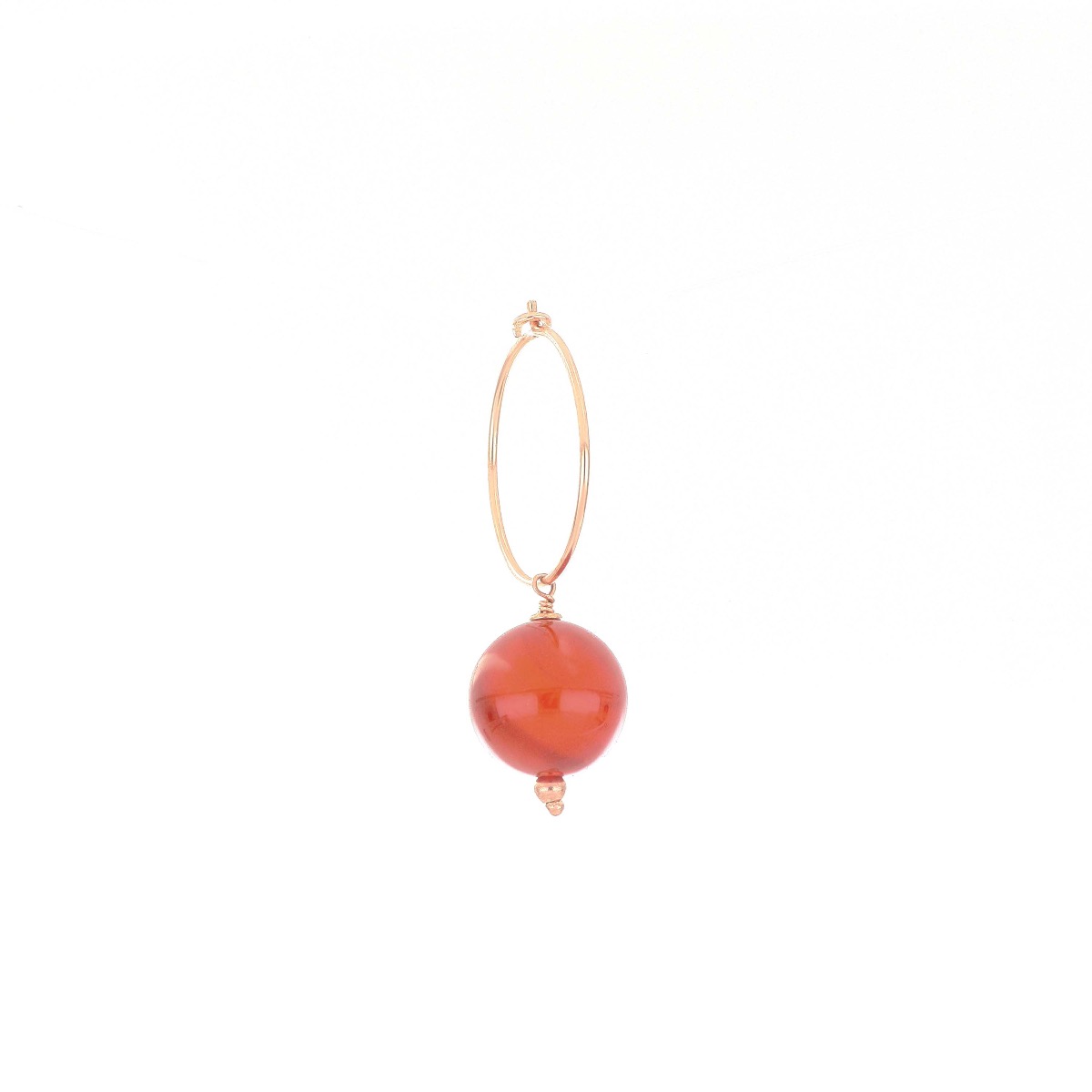 ORECCHINO CERCHIO E CORNIOLA