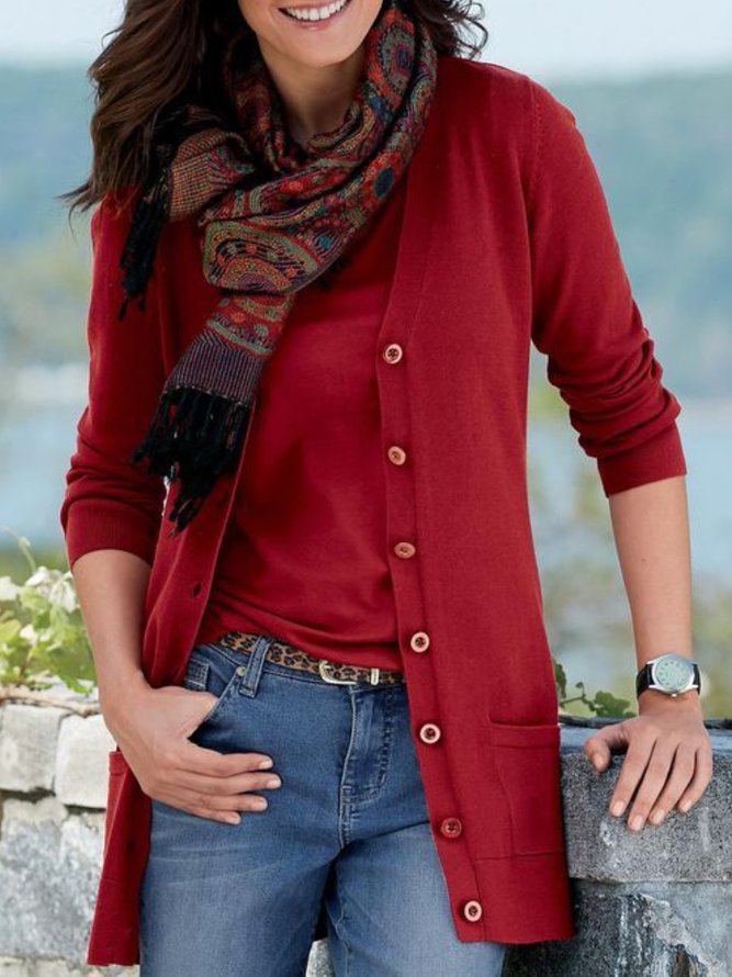 Cotton-blend Cardigans Outerw...