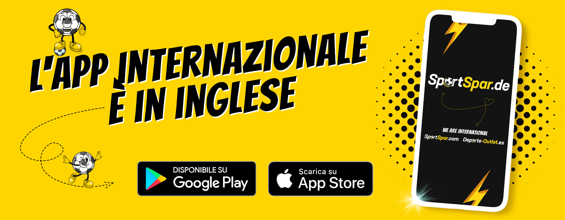 L'app in inglese