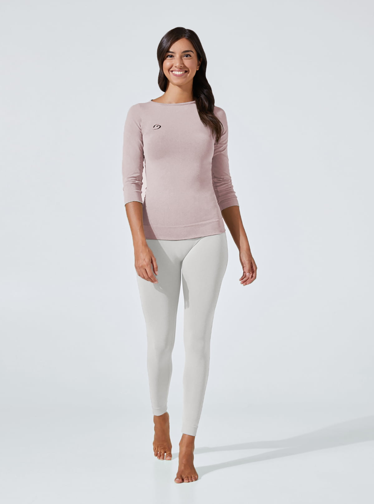 Pigiama Soft-Touch Rosa Cipria-Panna