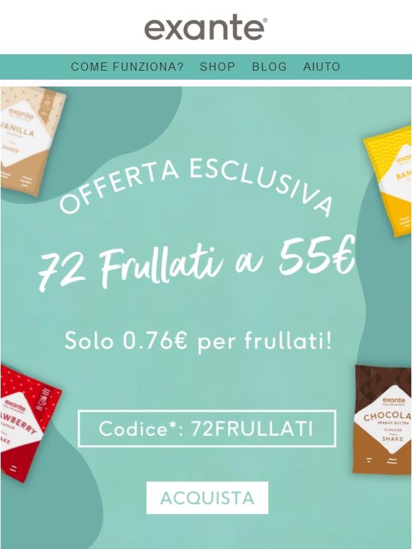 Super OFFERTE di fine mese! 0.76€ per Frullati e molto di più...