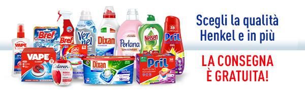 Scegli la qualità Henkel e in più la consegna è gratuita!