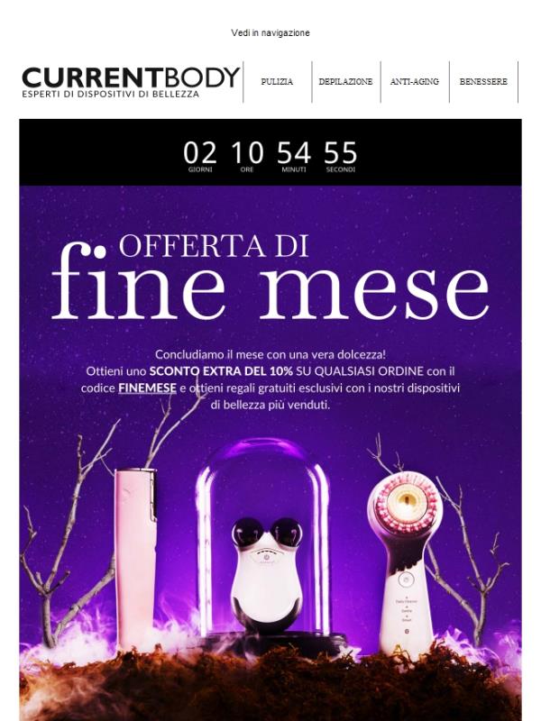Affrettati!  -10% EXTRA su tutto...