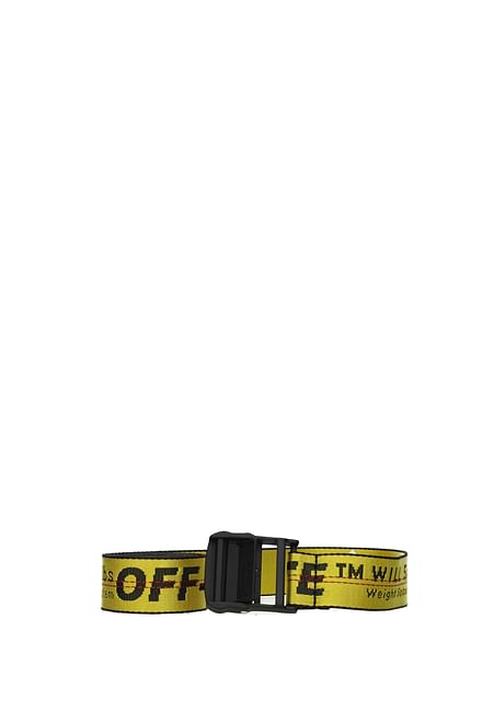 Off-White Cinture Regular industrial Uomo Tessuto Giallo