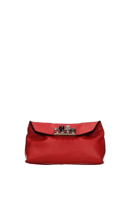 Alexander McQueen Pochette Donna Pelle Rosso