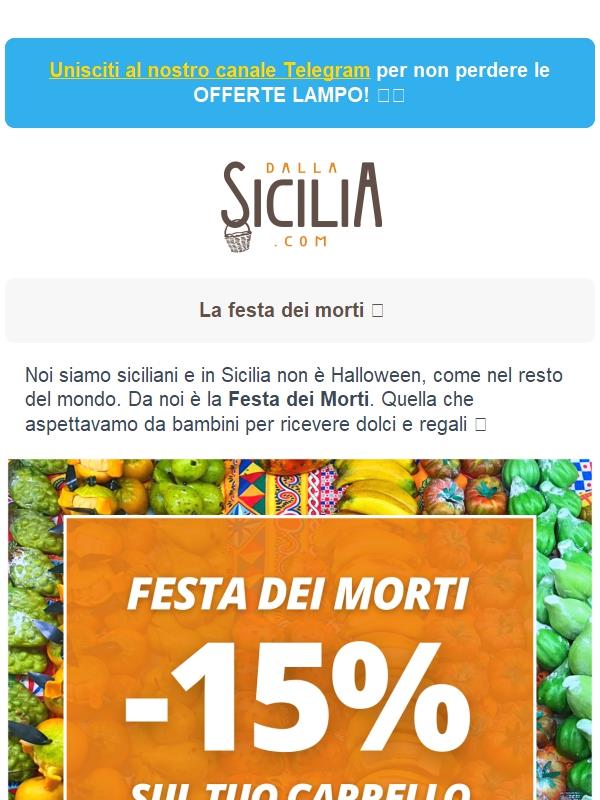 🎃 In Sicilia non è Halloween, ma la 𝗙𝗲𝘀𝘁𝗮 𝗱𝗲𝗶 𝗺𝗼𝗿𝘁𝗶! 🦴 [15% DI SCONTO]