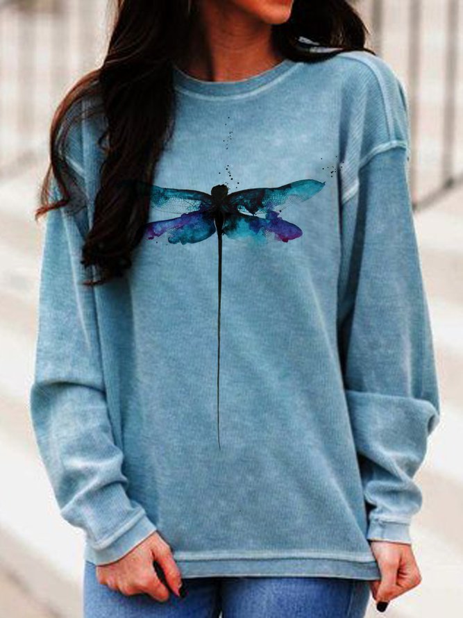Animal Long Sleeve Shift Swea...