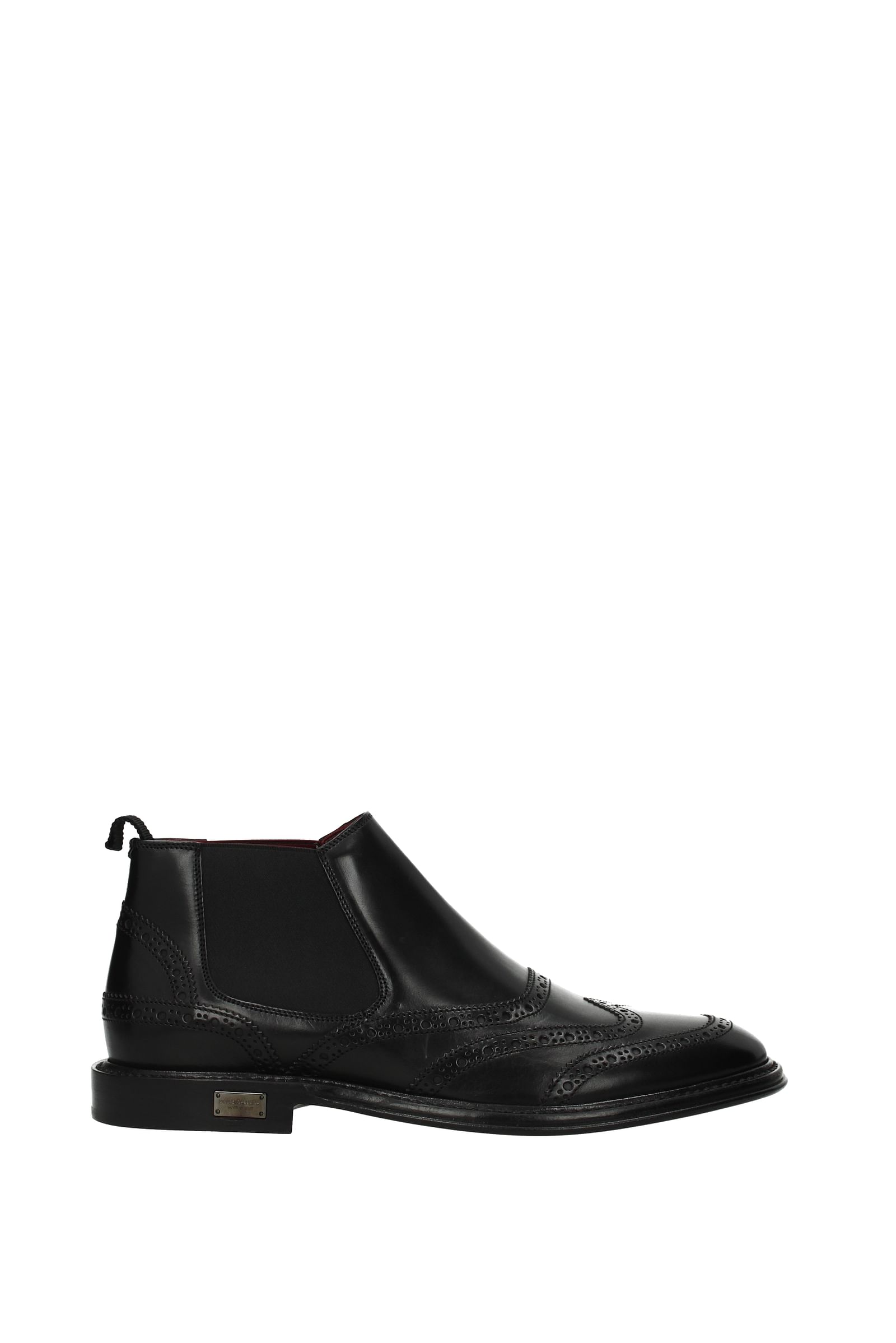 Dolce&Gabbana Ankle Boot Men Leather Black