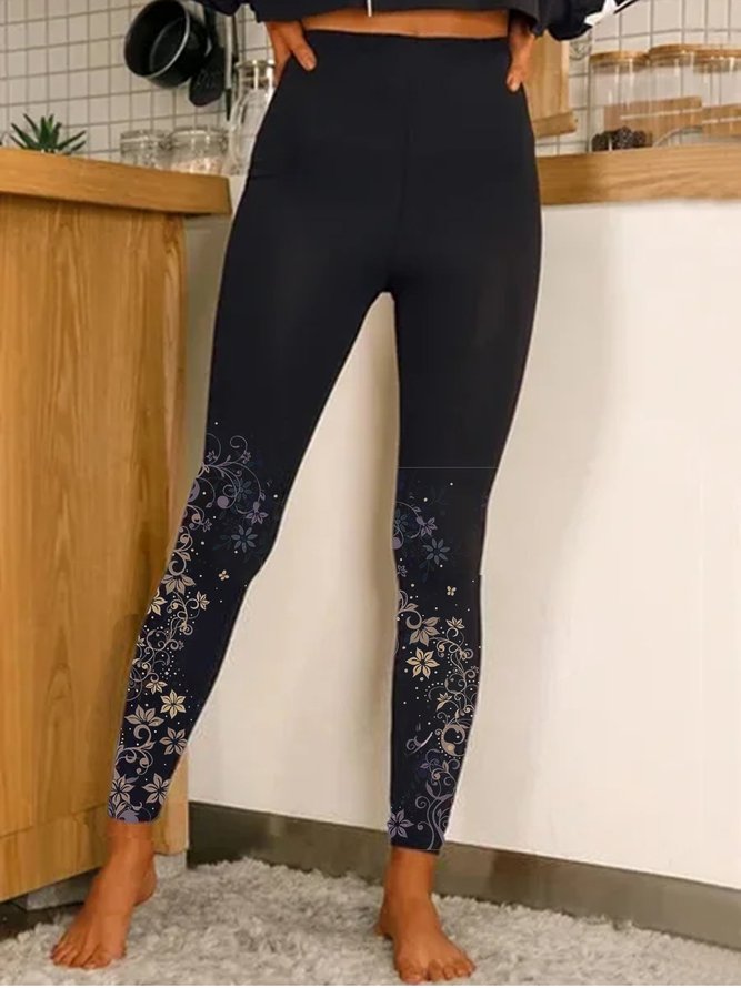 Casual Cotton Blends Floral P...
