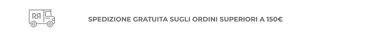 Spedizione gratuita sugli ordini superiori a 150€