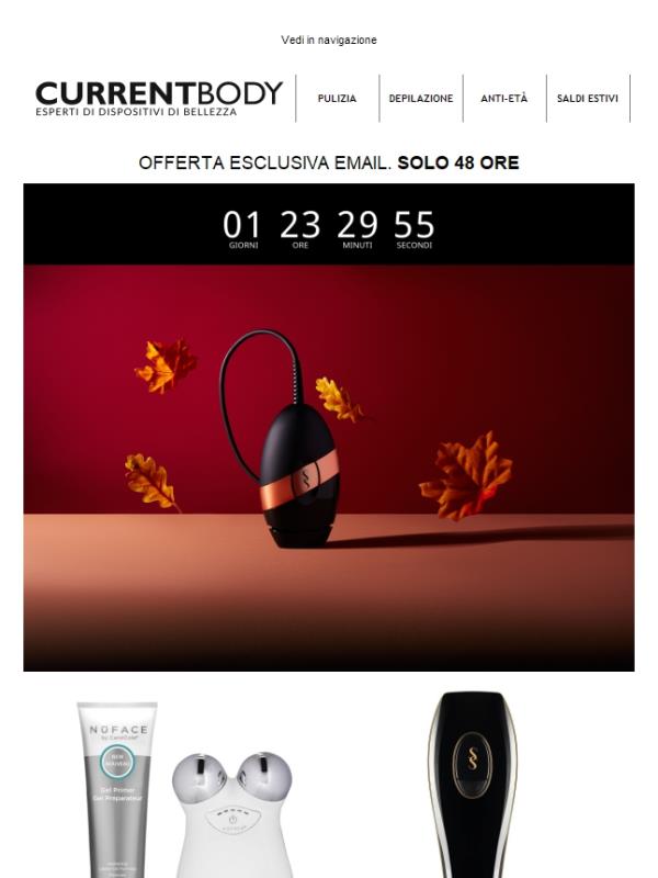 Offerta esclusiva email! Solo 48 ore...