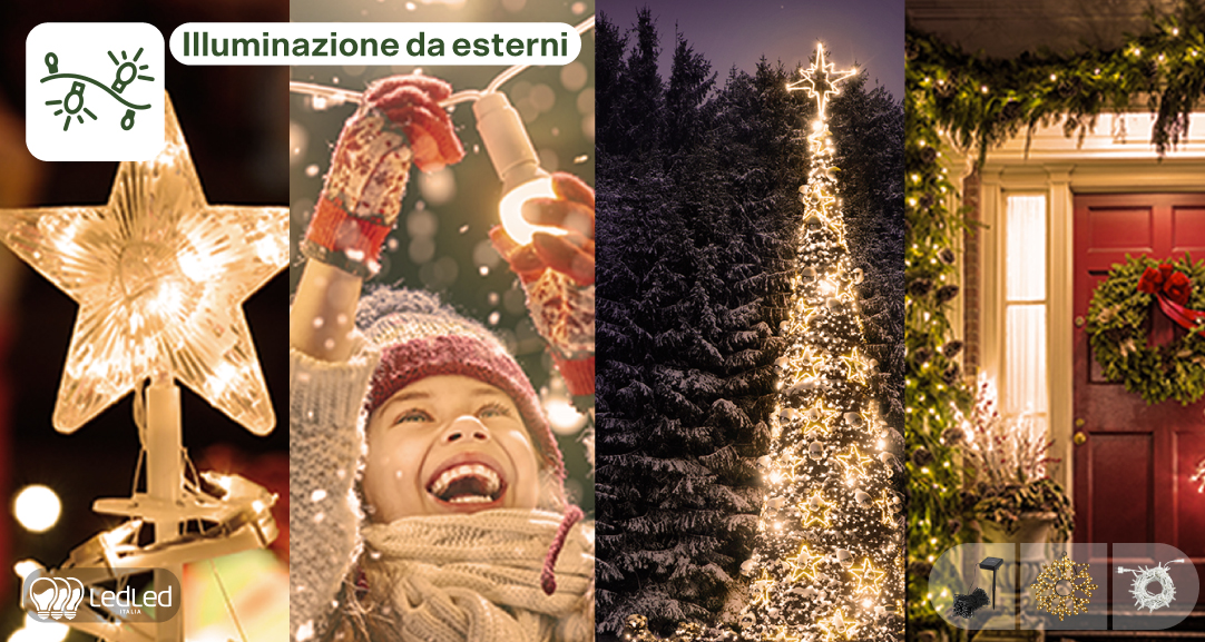 illuminazioni natalizie per esterni