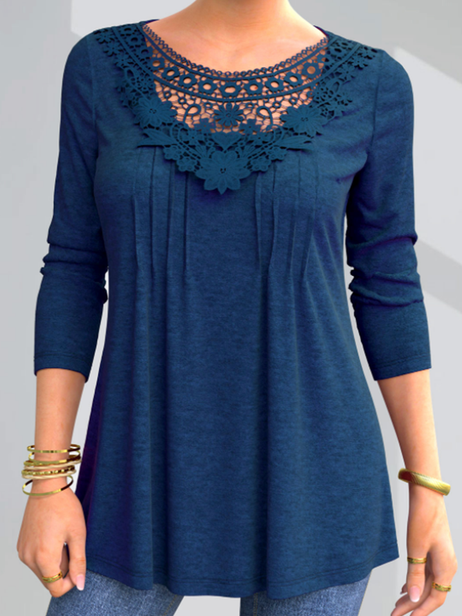 elastic basic top T-shirt wom...