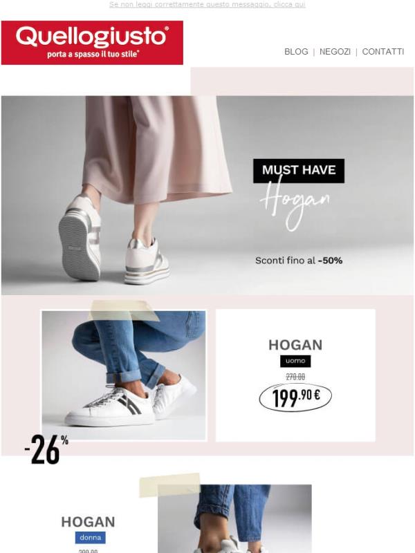 hogan super scontate