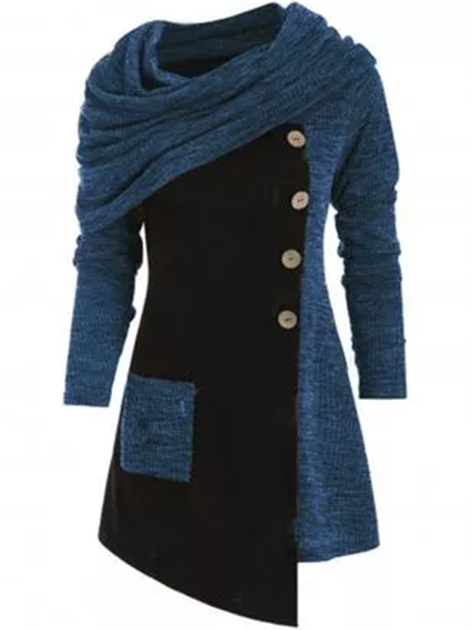 Neck Long Sleeve Vintage Dres...