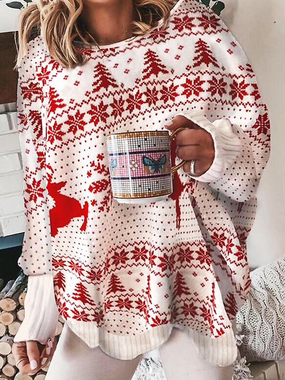 Christmas Cotton Blends Sweat...