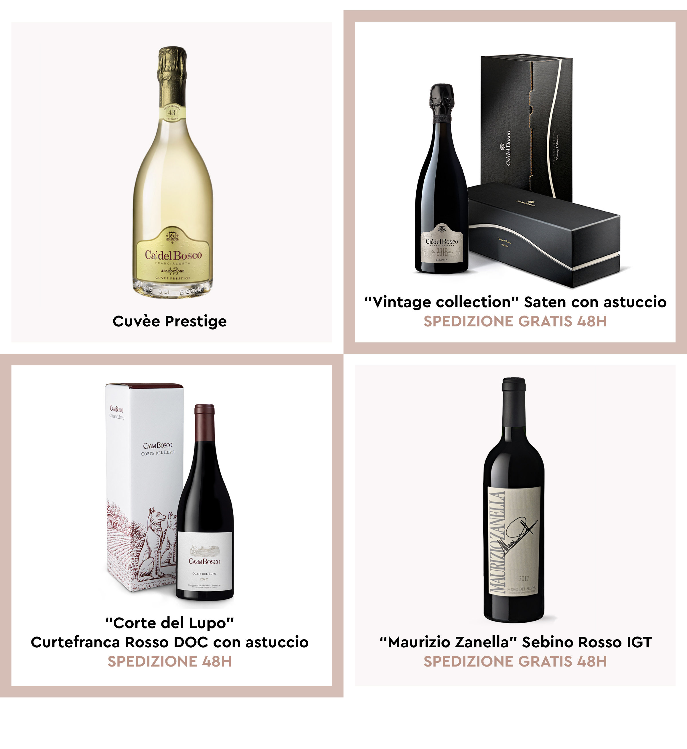 Ca' del Bosco Franciacorta d'eccellenza del panorama vinicolo italiano.