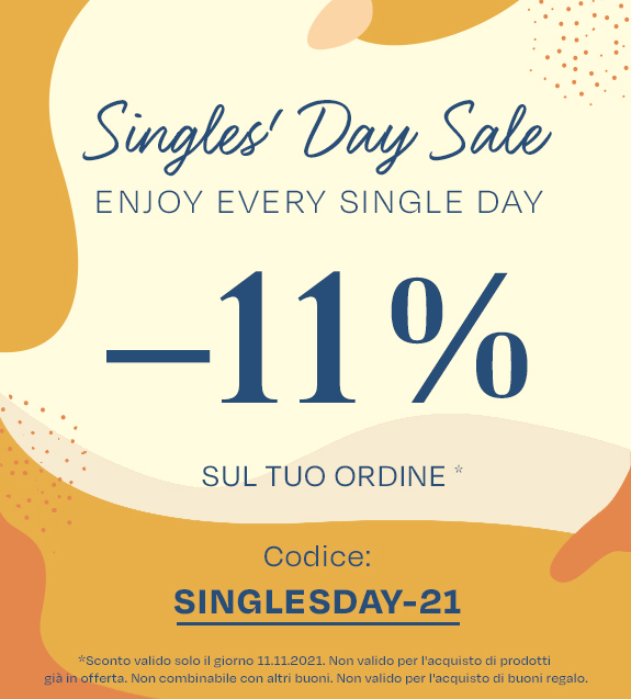  -11% 
sul tuo ordine!