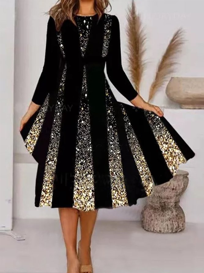  Cartoon Vintage V Neck Dress...