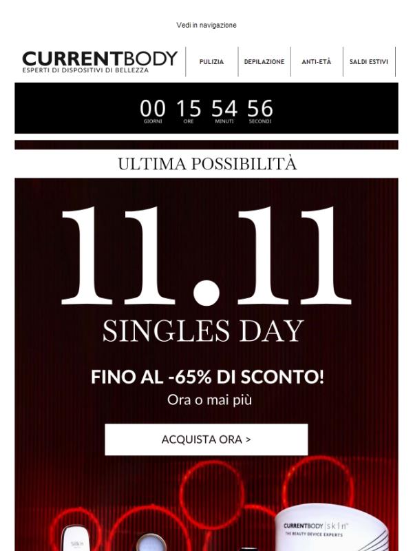ULTIMA POSSIBILITÀ Singles Day!